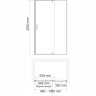 Душевая дверь WASSERKRAFT AISCH 55P12 100 см