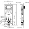 Система инсталляции для унитазов WASSERKRAFT ALLER 10TLT.010.ME.WH01